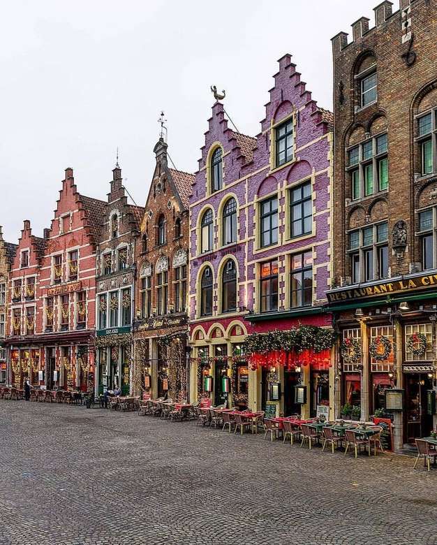 Centrum města Bruggy Belgie skládačky online