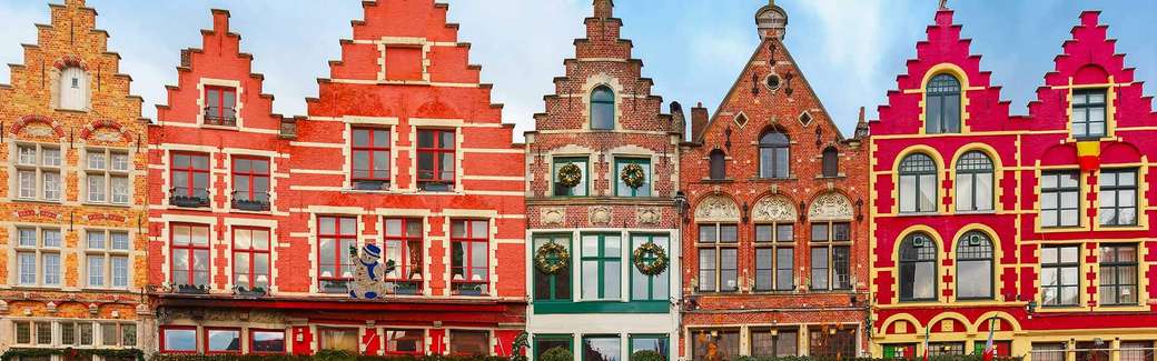 Centro da cidade de Bruges na Bélgica quebra-cabeças online