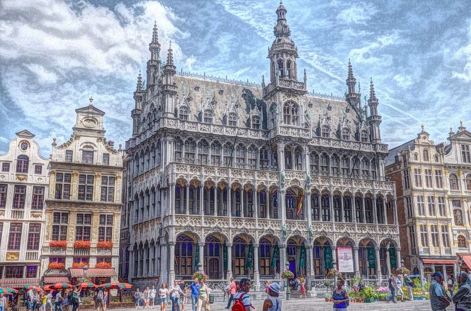 Grande Place i Bryssel Pussel online