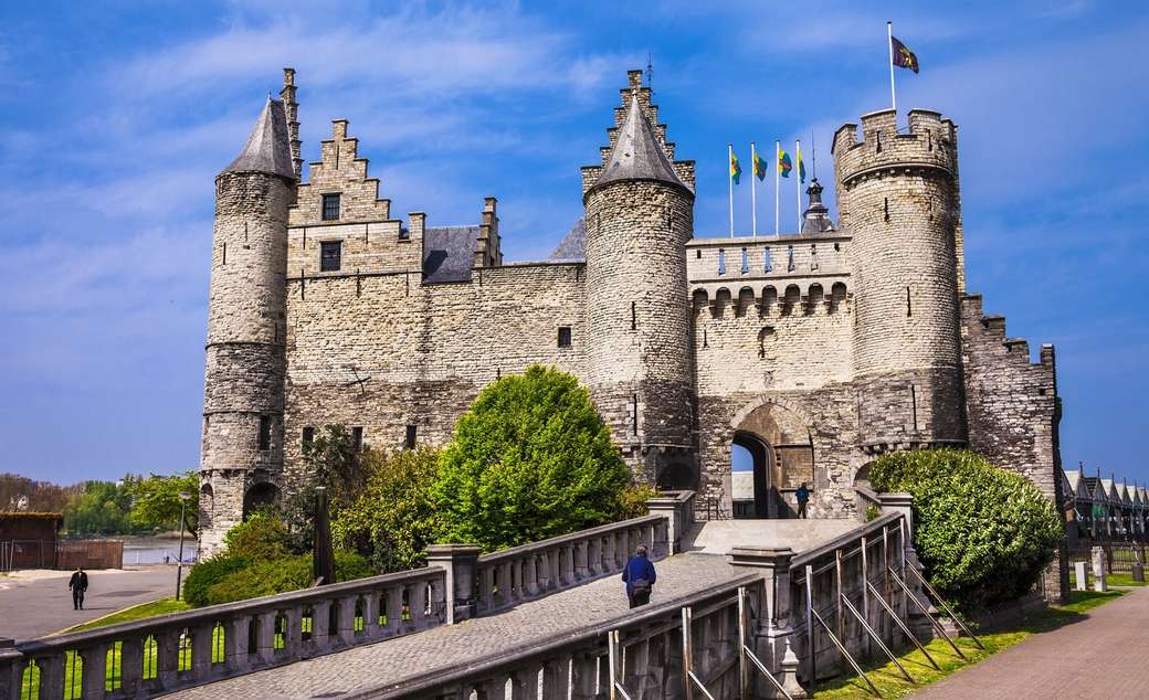 Burg Steen Antwerpen Puzzlespiel online