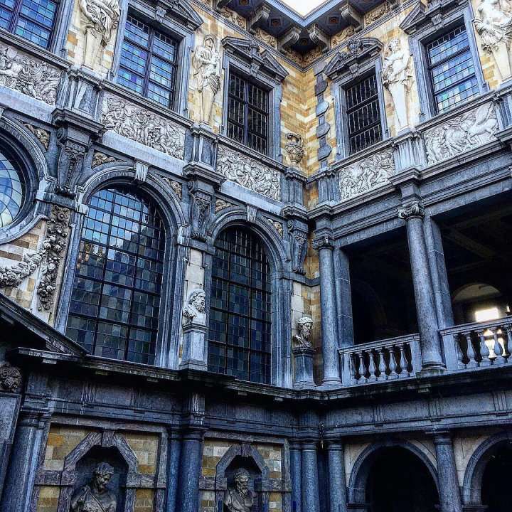 Rubens hus i Antwerpen Belgien Pussel online