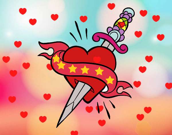 stabbed heart jigsaw puzzle online