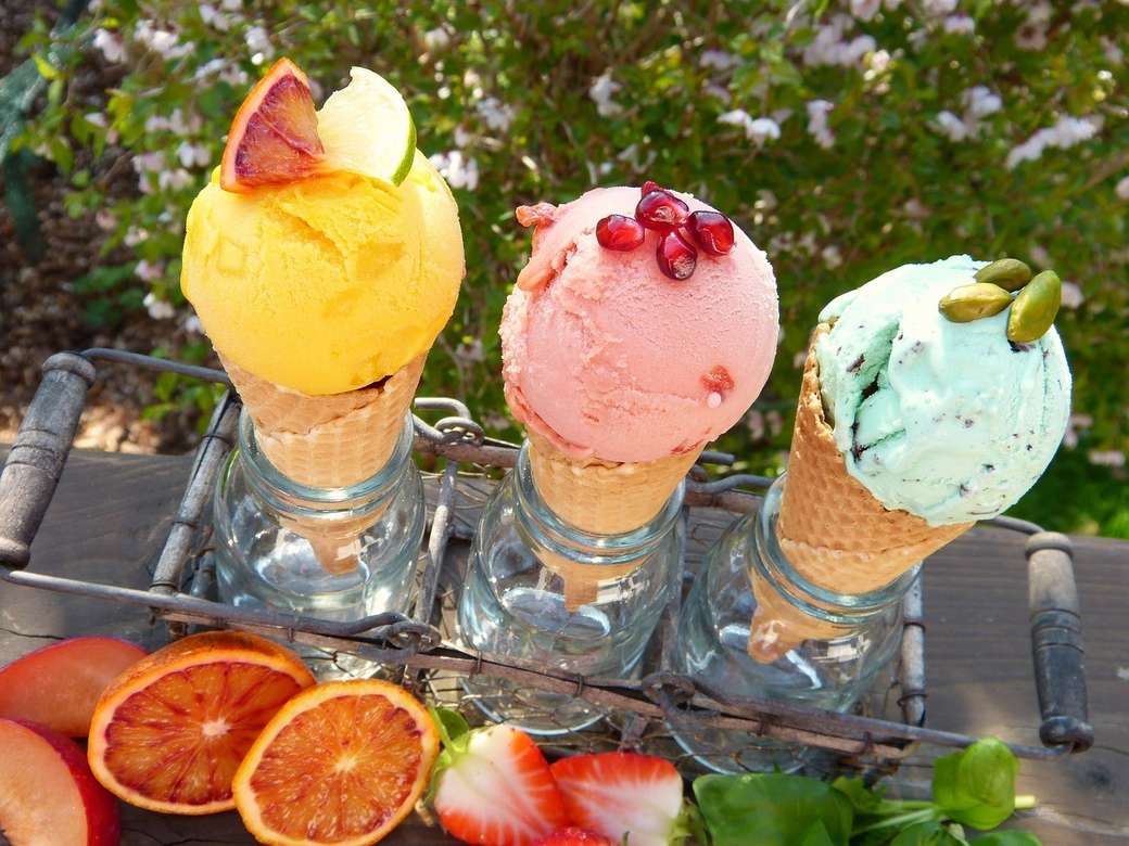 înghețată cu fructe jigsaw puzzle online