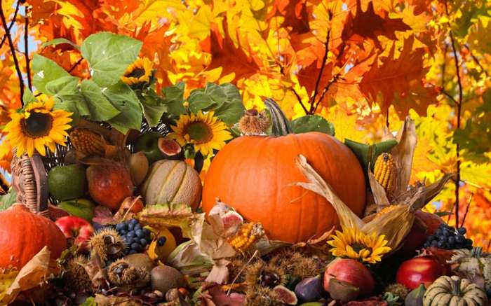 Herbstzeit Danken für die Ernte Puzzlespiel online