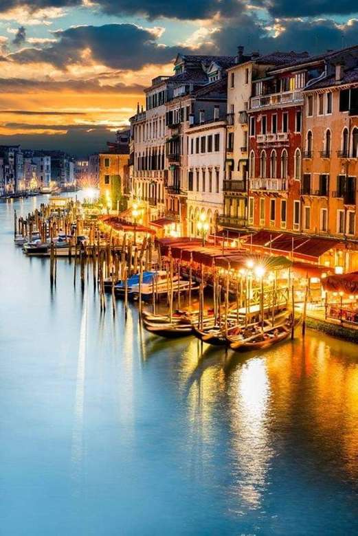 Venezianische Landschaft. Puzzlespiel online