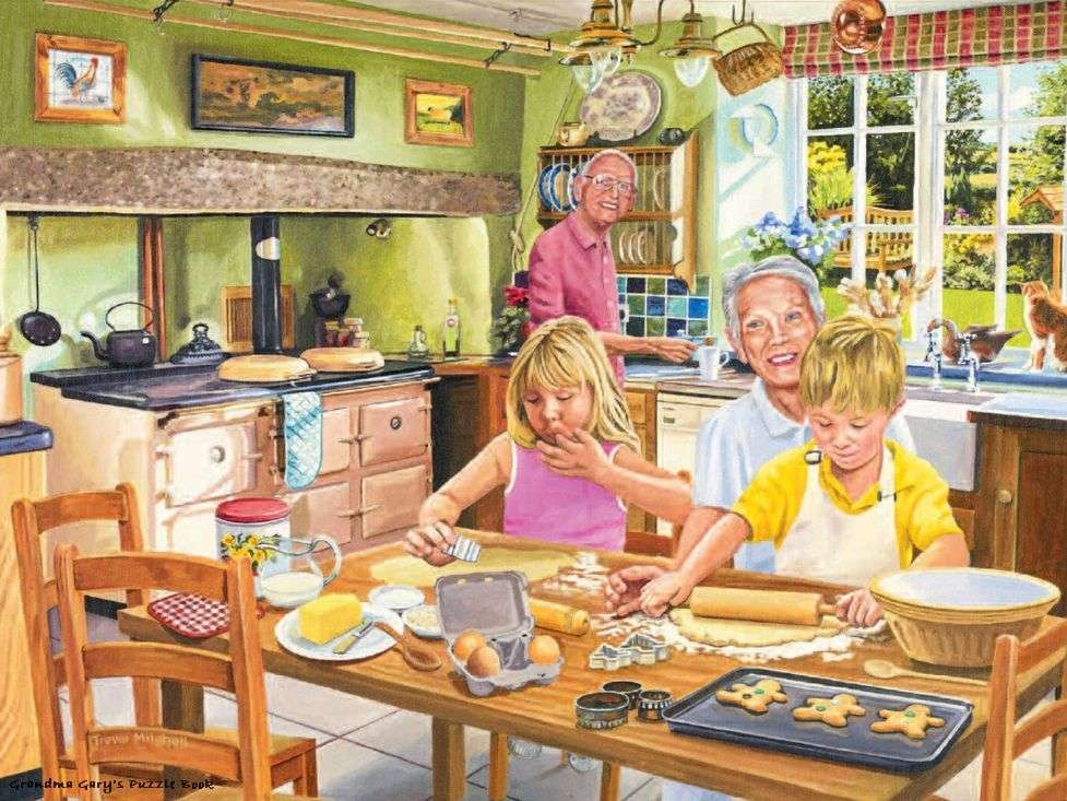Baking with Grandma jigsaw puzzle online