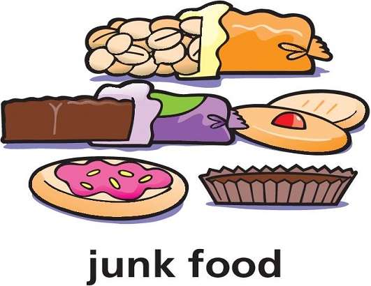 j ist für Junk Food Online-Puzzle