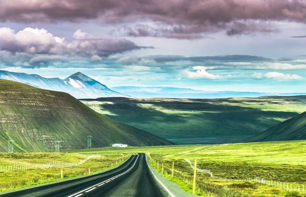 mountains, road jigsaw puzzle online