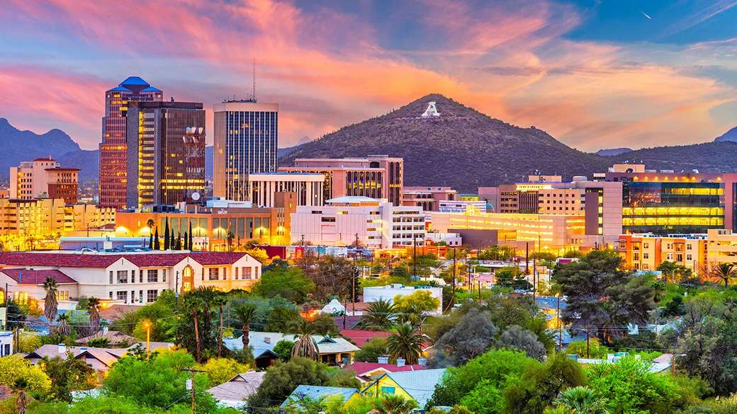 Uitzicht op de stad van Arizona online puzzel
