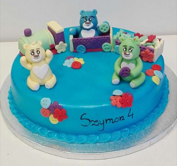 un gâteau avec des ours en peluche pour un garçon puzzle en ligne