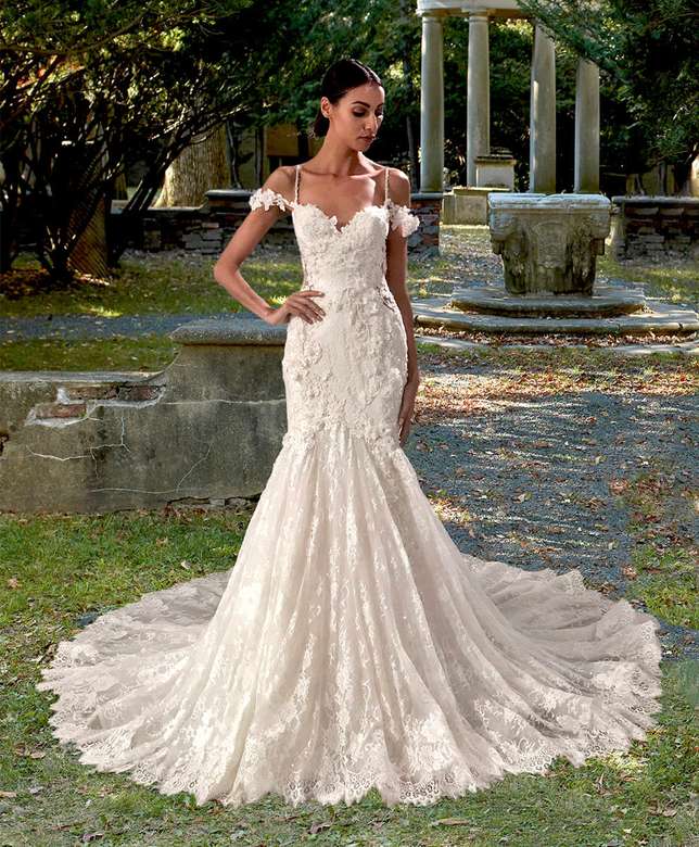 жінка у весільній сукні пазл онлайн