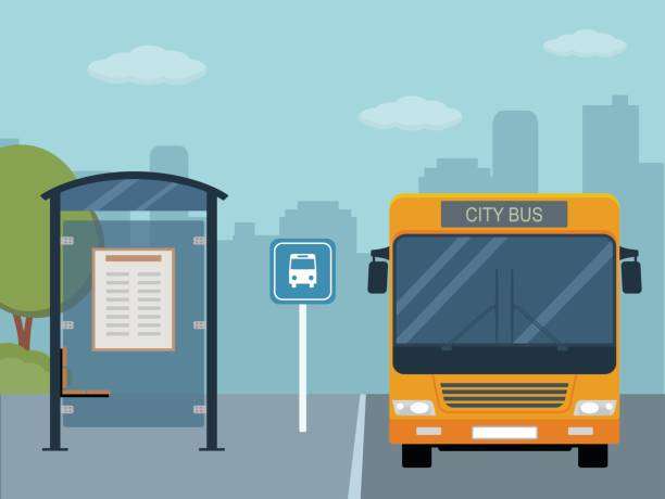 Busshållplats för 3: e klass pussel på nätet
