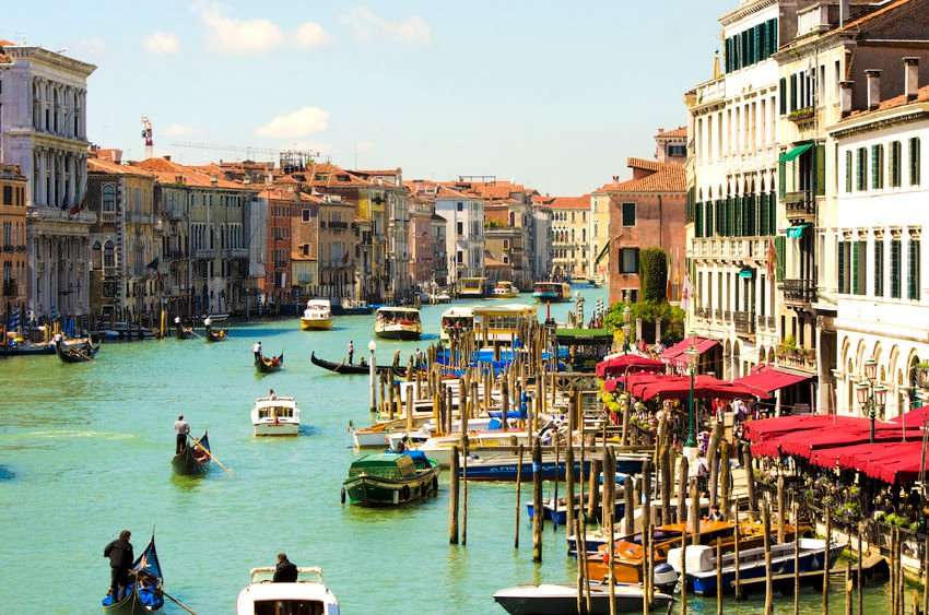 kanalen i Venedig Pussel online