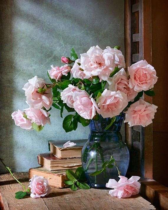 rózsaszínű rózsák kirakós online