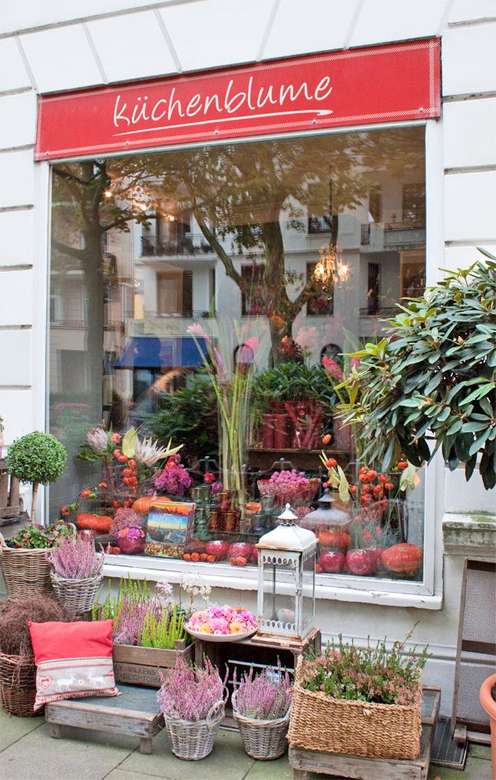 Цветочный магазин в Гамбурге пазл онлайн