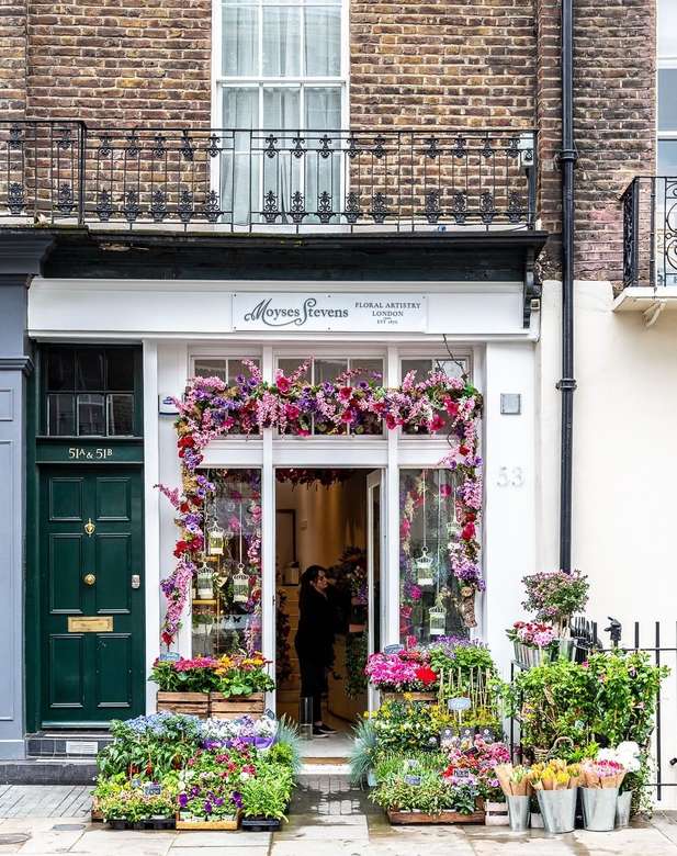 Florería en Londres rompecabezas en línea