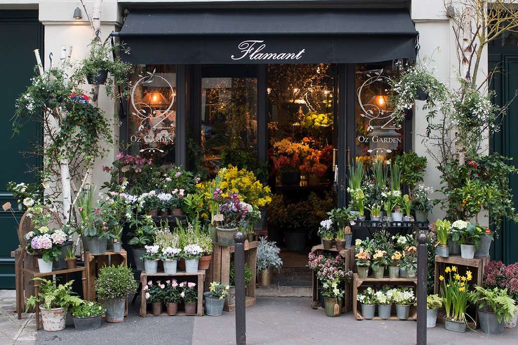 Bloemenwinkel in Parijs legpuzzel online