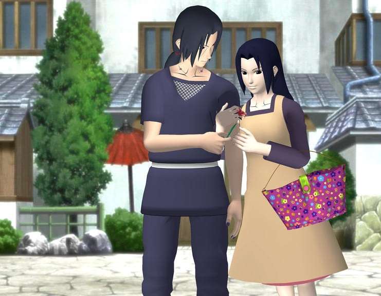 Itachi and his mom jigsaw puzzle online