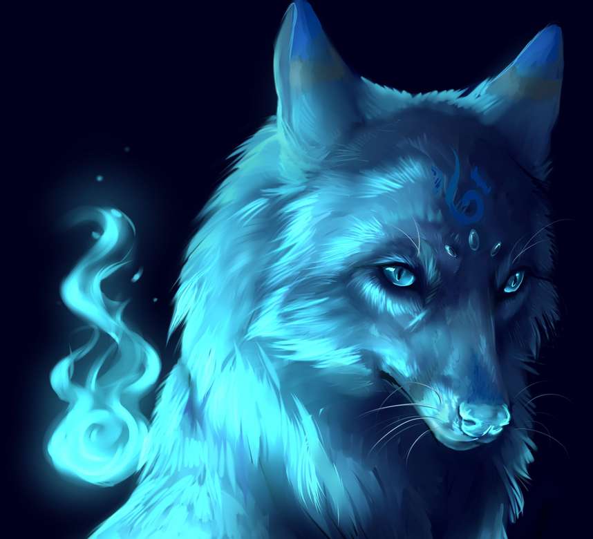 όμορφος λύκος online παζλ