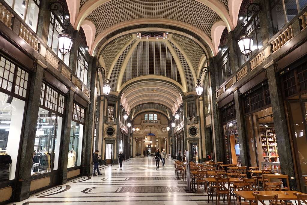 Rua comercial Torino Galeria San Federico quebra-cabeças online