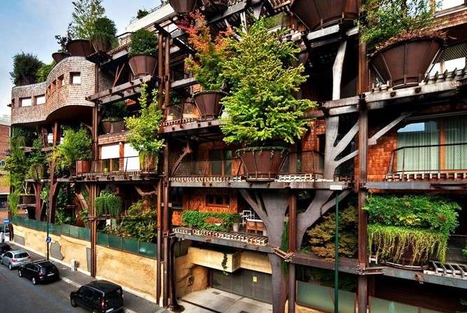 Turin Life House Combina natureza e vida quebra-cabeças online