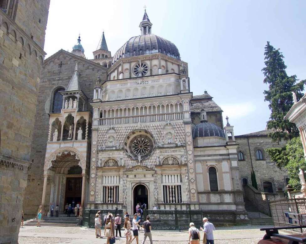 Базилика Бергамо Санта-Мария-Маджоре Ломбардия онлайн-пазл