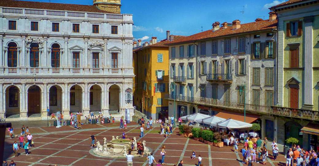 Bergamo centrala Lombardiet pussel på nätet