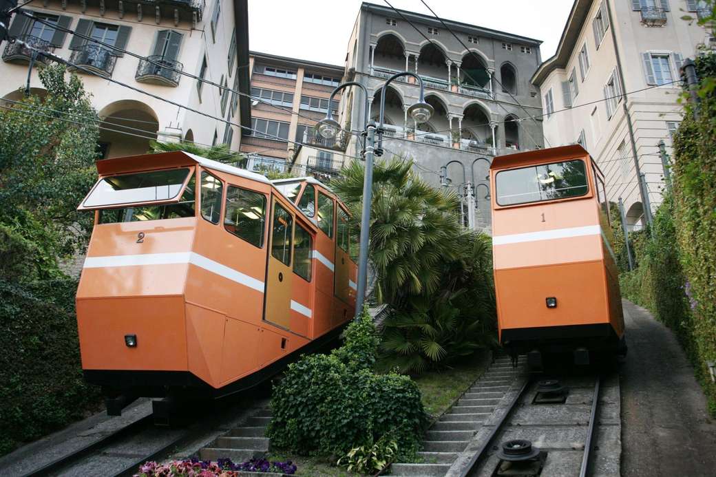 Bergamo city cable car Lombardy online puzzle