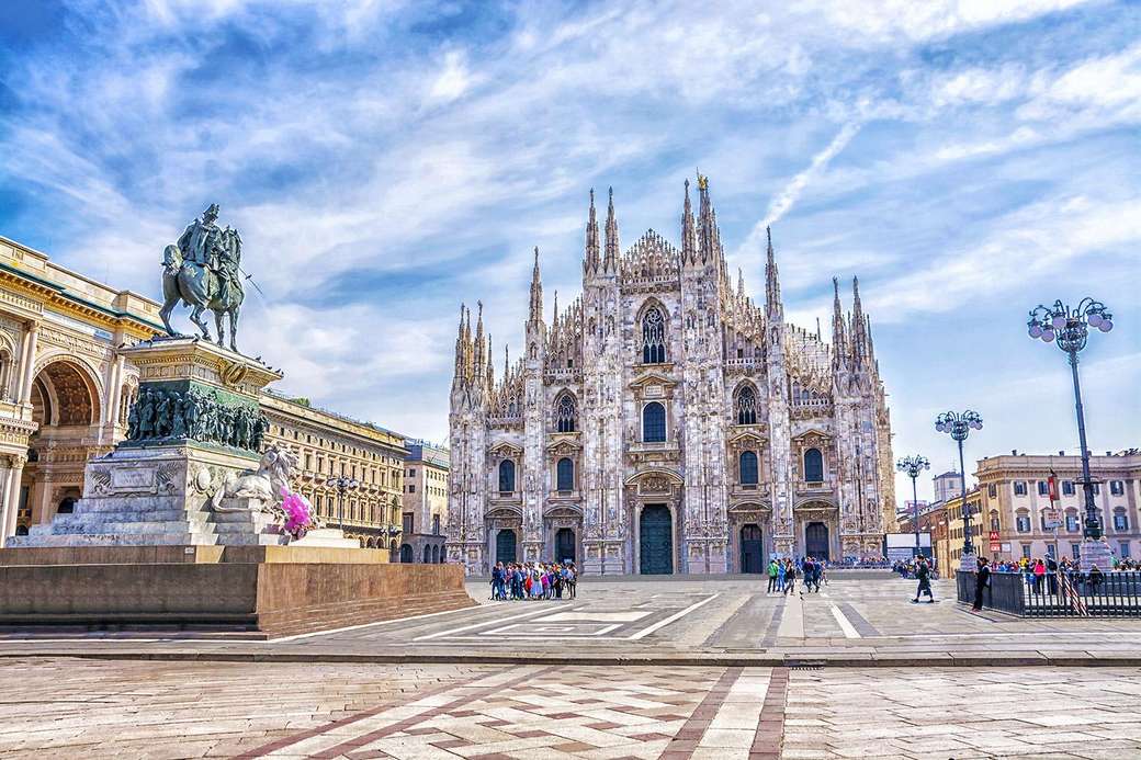 Milanos katedral Lombardiet pussel på nätet