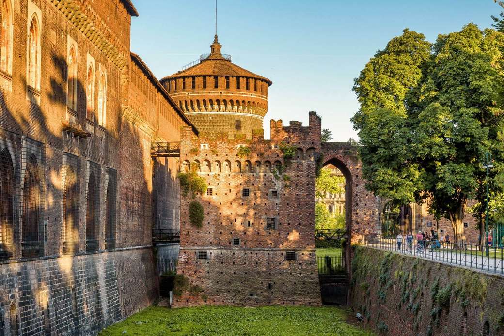 Milan Castello Sforzesco pussel på nätet