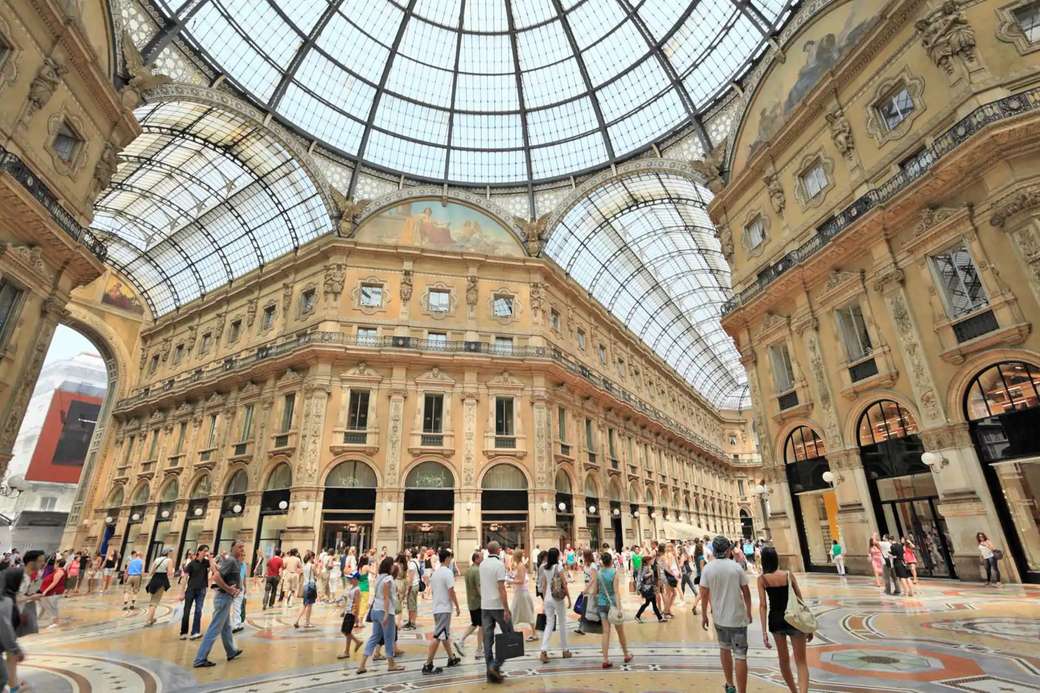 Milánská moderní nákupní galerie online puzzle