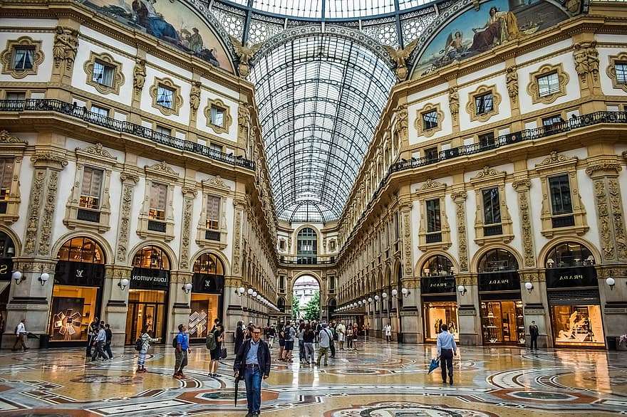 Galeria de compras moderna de Milão quebra-cabeças online