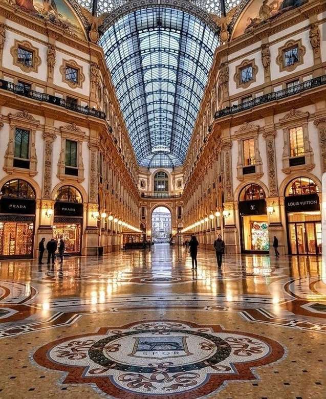 Milano Galleria dello shopping moderna puzzle online