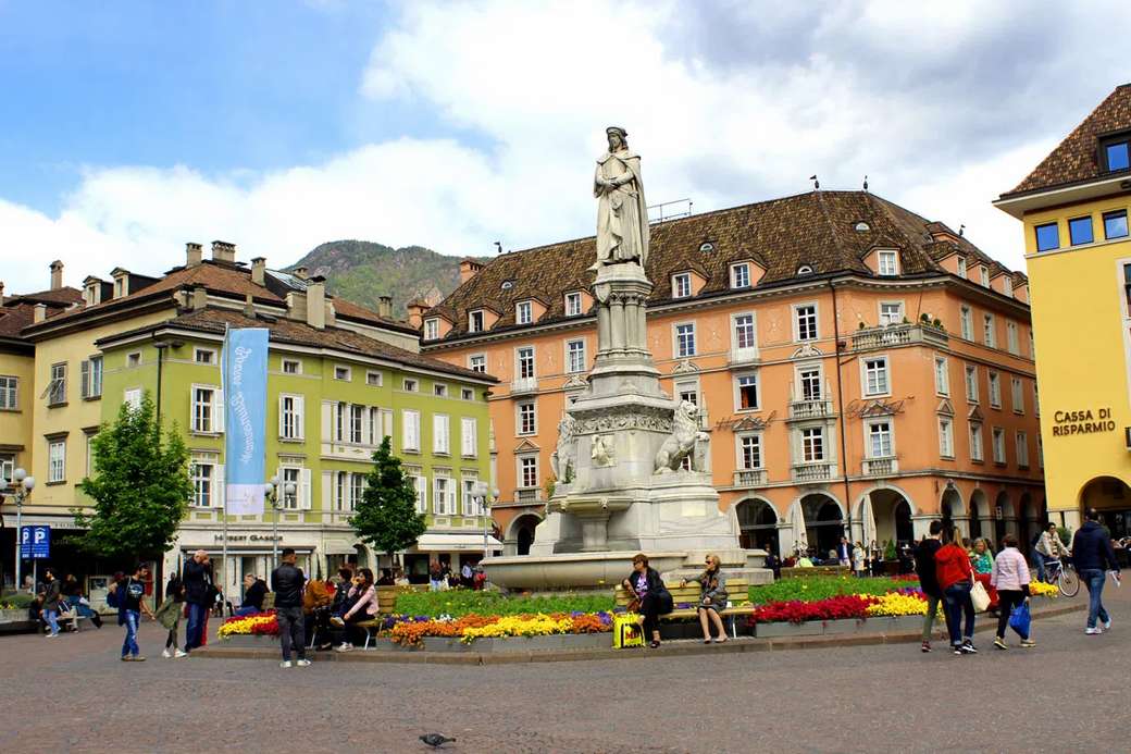 Bozen Innenstadt in Südtirol Online-Puzzle