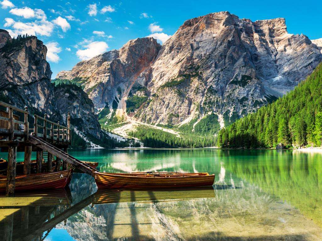 Lago di Braies Alto Adige puzzle online