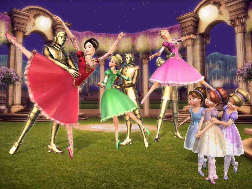 Barbie in de 12 dansende prinsessen legpuzzel online