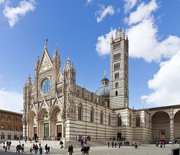 Kathedraal van Siena Toscane online puzzel