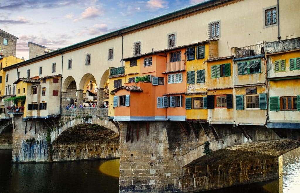 Florencia Ponte Vecchio Toscana rompecabezas en línea