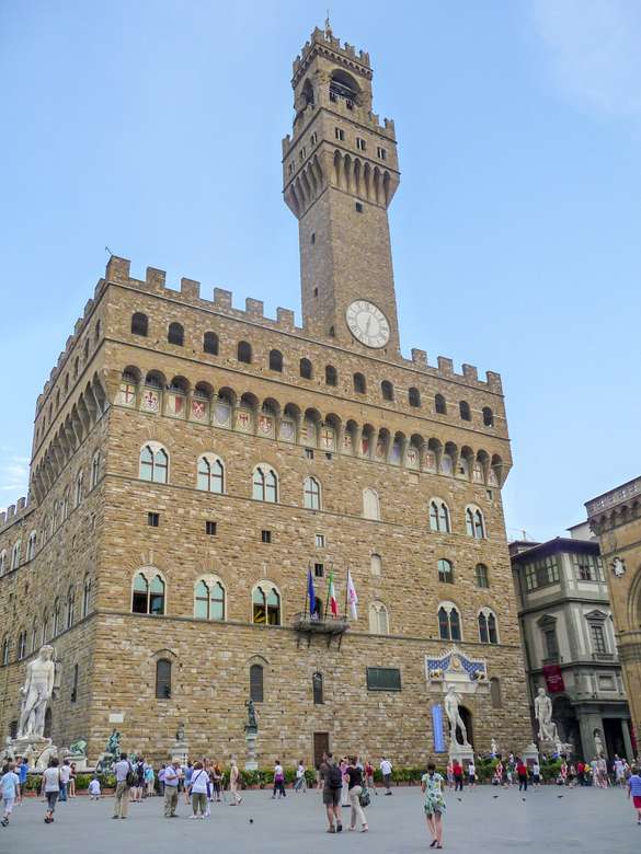 Флоренція Палаццо Веккіо Тоскана онлайн пазл