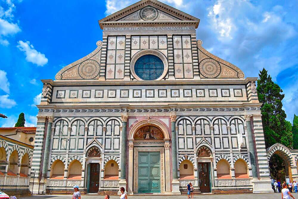 Florencie Santa Maria Novella Toskánsko skládačky online