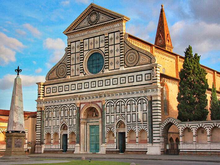 Флоренция Санта-Мария-Новелла Тоскана онлайн-пазл