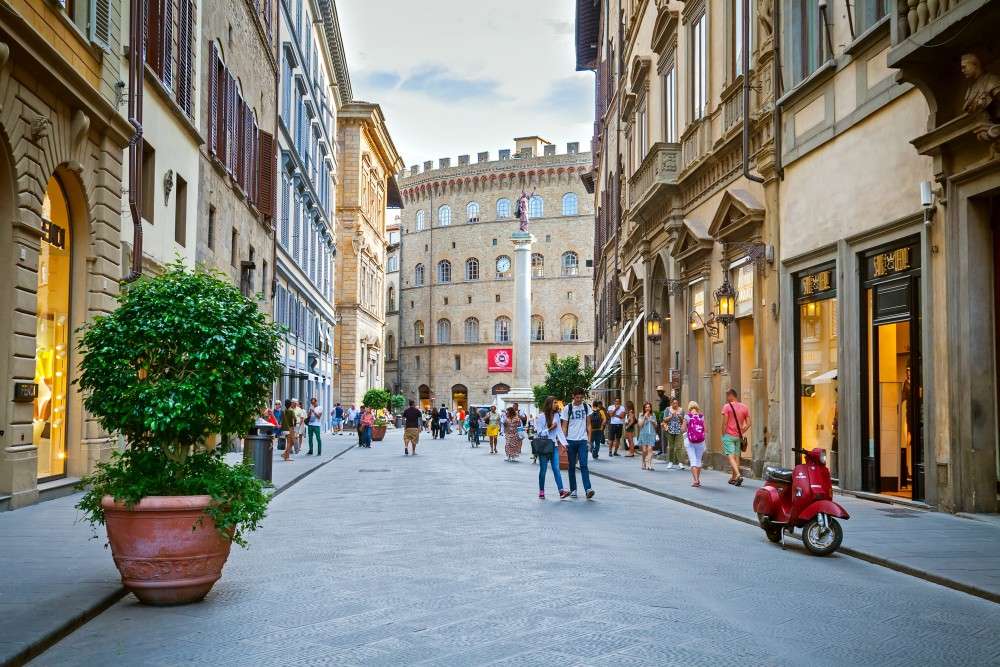 Florens centrala Toscana pussel på nätet