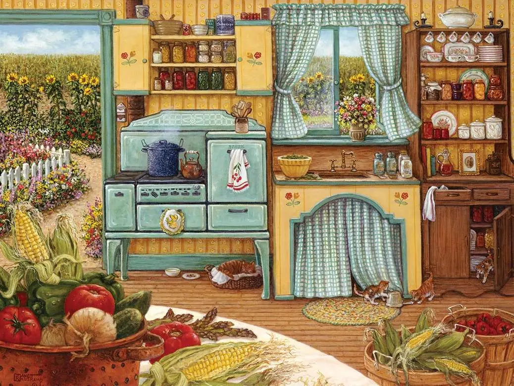 Cucina di campagna - puzzle online