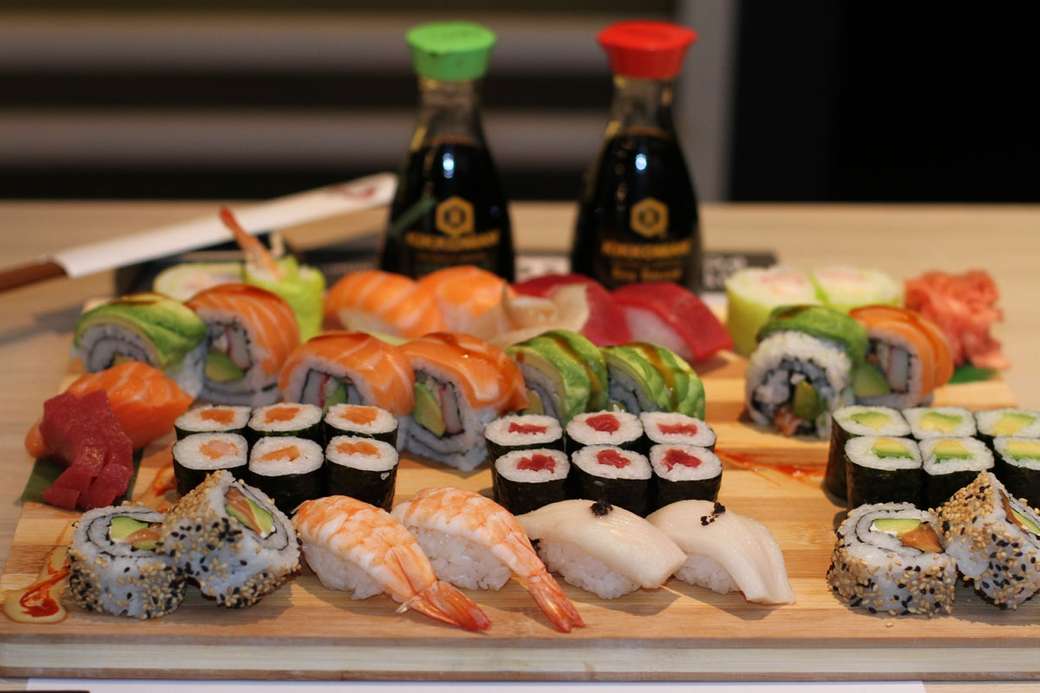 Тава за суши онлайн пъзел