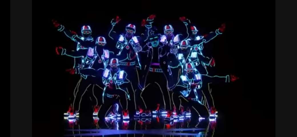 Dança neon quebra-cabeças online