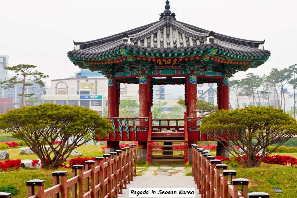 Pagoda Dél-Koreában kirakós online