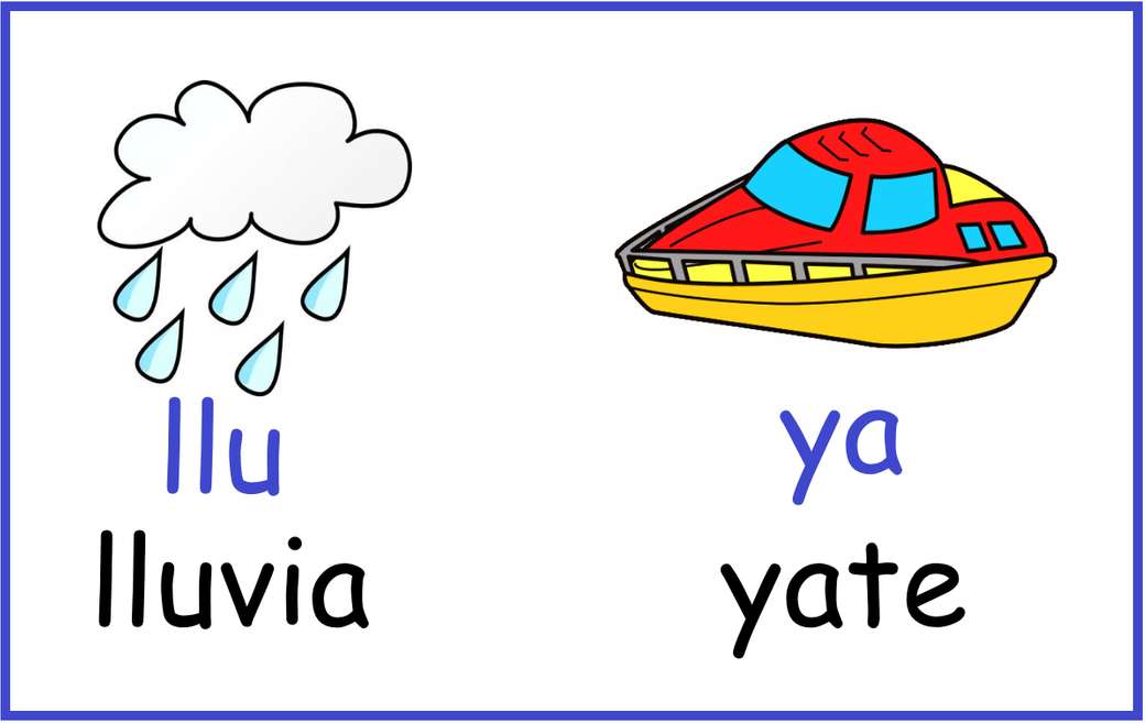 "Ll" és "y" szavak. online puzzle