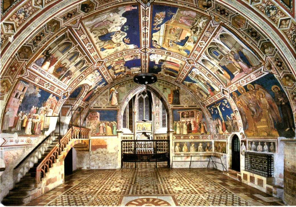 Assisi Kathedrale Unterkirche Umbrien Italien Online-Puzzle