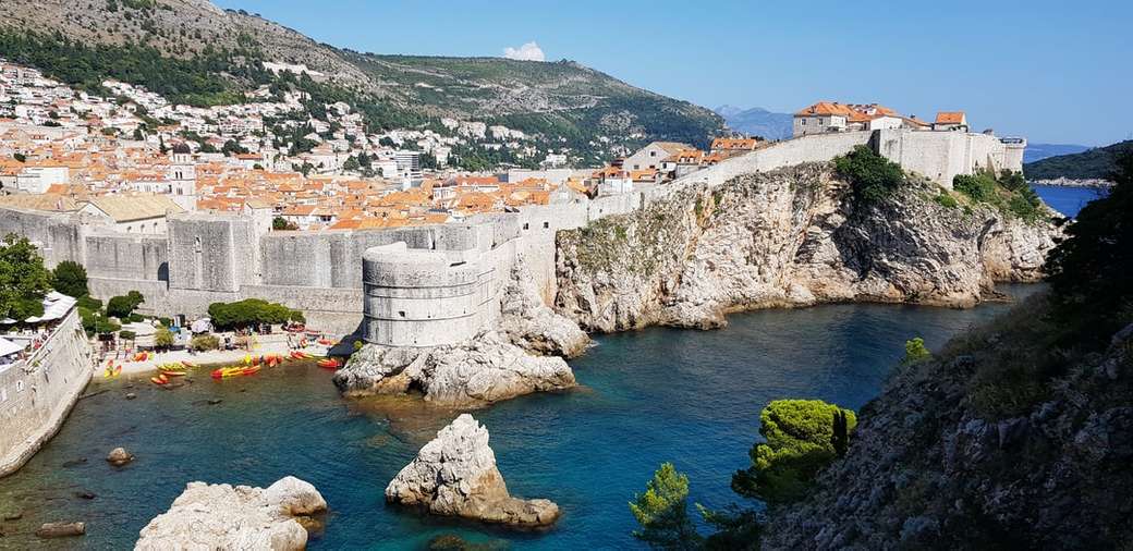 Стіни Дубровника, Хорватія пазл онлайн