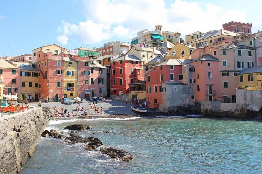 Genua Bay Ligurien Italien pussel på nätet